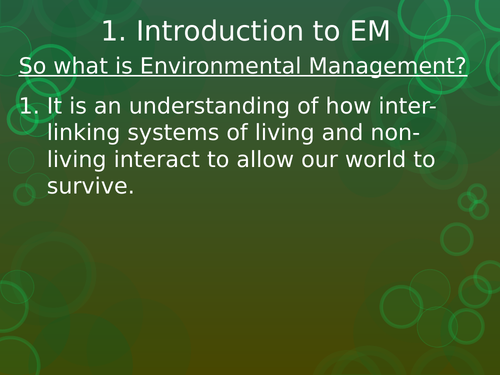 IGCSE EnvironmentManagement Lithosphere