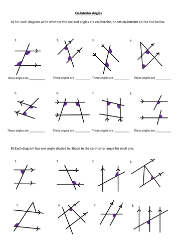 PPT - Corresponding, alternate and interior angles PowerPoint