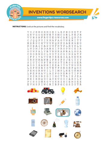 Great Inventions Word Search