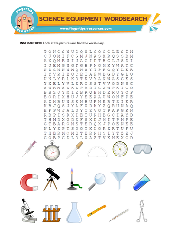 Science Equipment Word Search