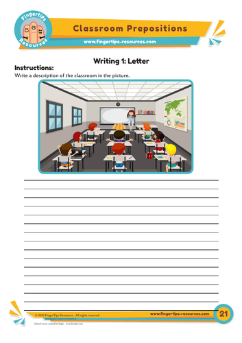 The Classroom - 2 x Writing Activities