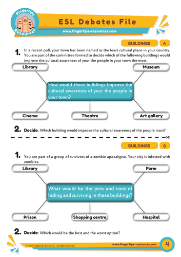 Buildings - Debate Activity