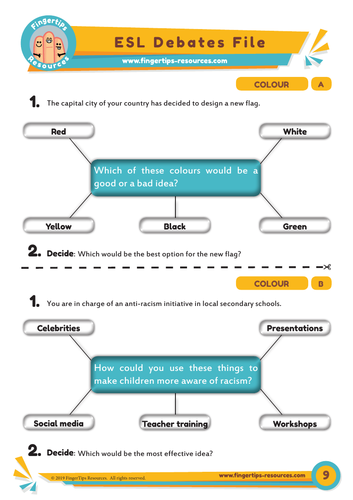 Colour - Debate Activity