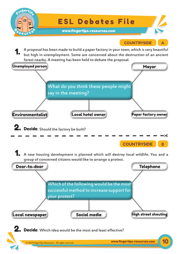 Countryside - Debate Activity