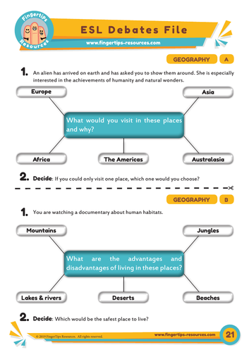 Geography - Debate Activity