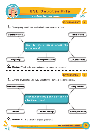 Environment - Debate Activity