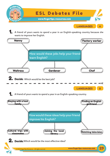 Languages - Debate Activity