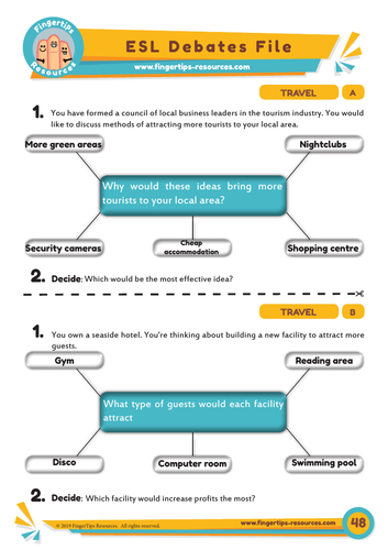 Travel & Holidays - Debate Activity