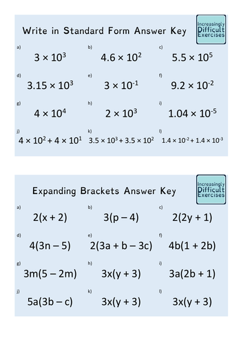 Standard Form In Decimal Form