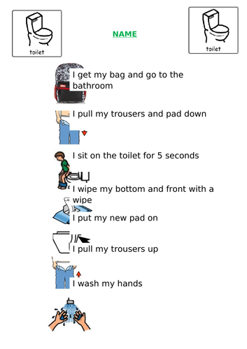 Toileting visuals, schedules and reward charts SEN | Teaching Resources