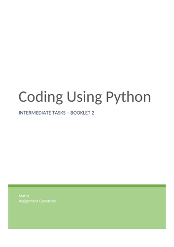 Coding with Python - remote learning | Teaching Resources