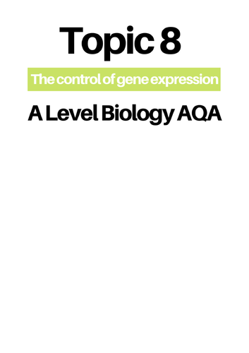 SAMPLE AQA A Level Biology model answer notes | Teaching Resources