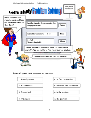 Problem solving worksheet | Teaching Resources