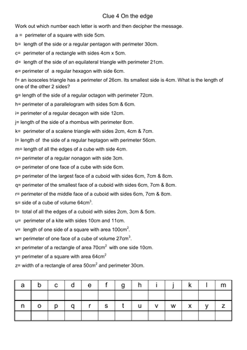 Maths Murder Mystery 14 | Teaching Resources