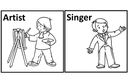 Jobs. Colouring pages. | Teaching Resources
