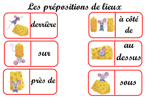 The French prepositions of place À, À la, À l', Au, and Aux in French