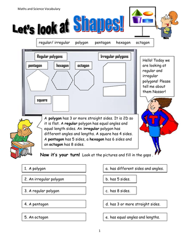 Regular and Irregular Polygons