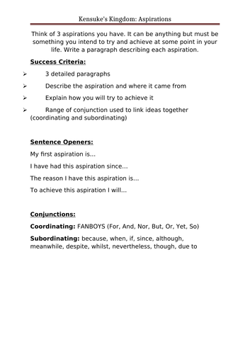 Kensuke's Kingdom: Year 6 Scheme of Work | Teaching Resources