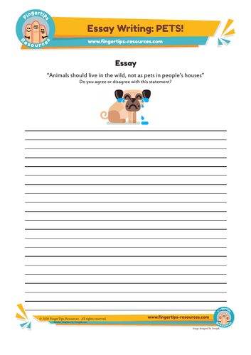 Should we keep pets? Essay Writing Activity