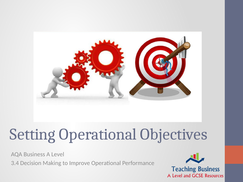 AQA Business - Setting Operational Objectives