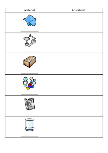Science materials homework ks1 image