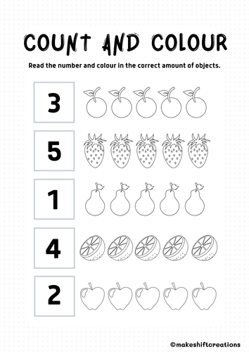 Count and Colour | Teaching Resources