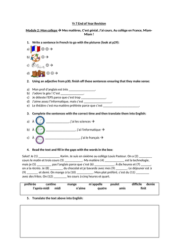 studio 1 modules 1 5 revision worksheets and answers teaching resources