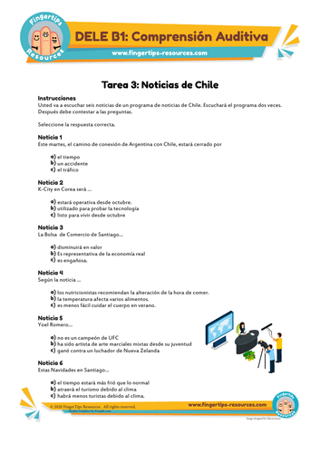 Tarea 3 - DELE B1 Comprensión Auditiva 1