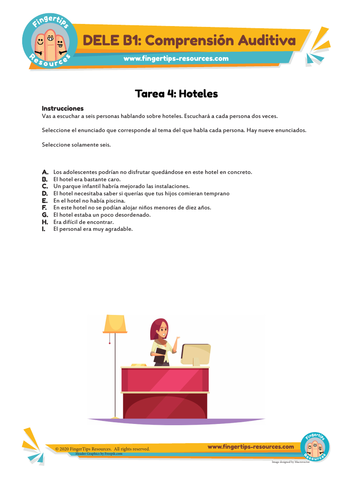 20 x Tareas de DELE B1 Comprensión Auditiva | Teaching Resources