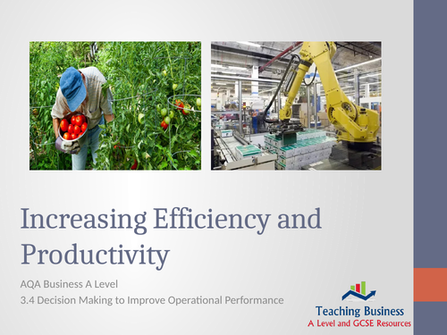 AQA Business - Increasing Efficiency & Productivity