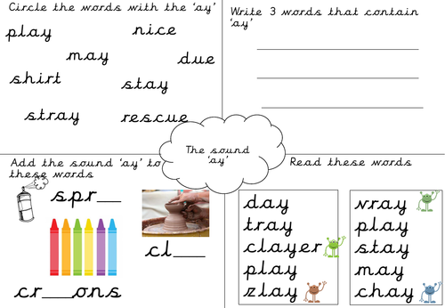 HOME LEARNING- Year 1 Phonics- Week 1