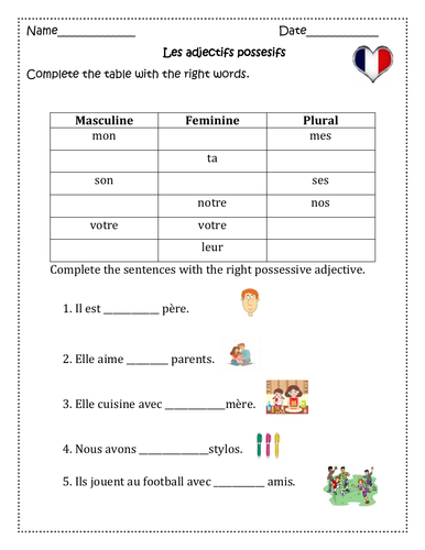 french-possessive-adjectives-worksheets-for-distance-learning-teaching-resources