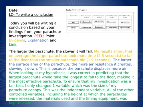 report conclusion ks2