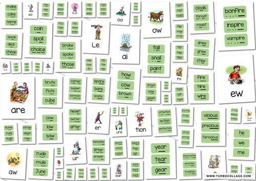 RWI set 3 flashcards and green word cards - phonics/spelling | Teaching ...