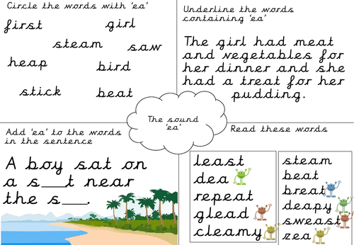 Phonics Worksheet- ea