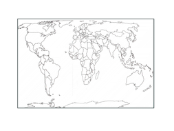 world map editable teaching resources