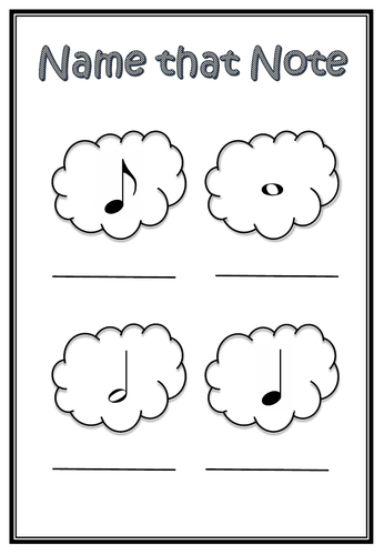 Notes and Rests Worksheets for Beginners | Teaching Resources