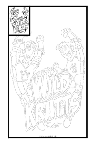 Wild Kratts Trace, Draw and Color | Teaching Resources