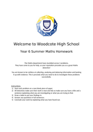 Summer homework year 6 image