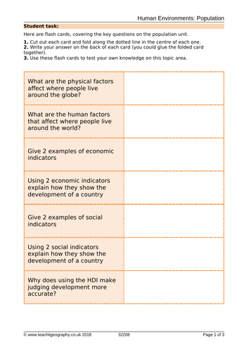 N5 population: revision lesson | Teaching Resources