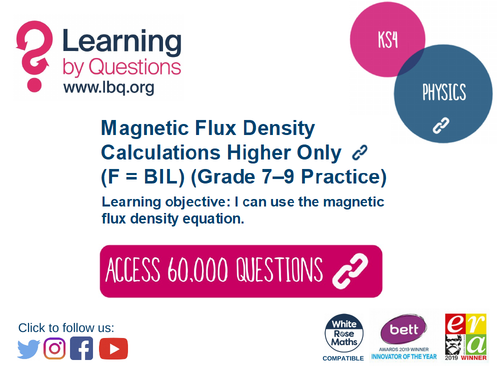 Ks4 Physics Electromagnetism Magnetic Flux Teaching Resources 