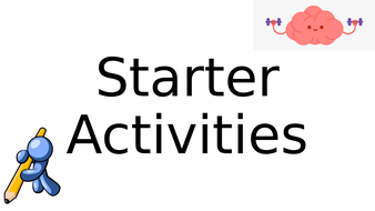 Starter Activities | Teaching Resources