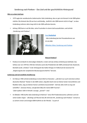 Sonderzug nach Pankow | Teaching Resources