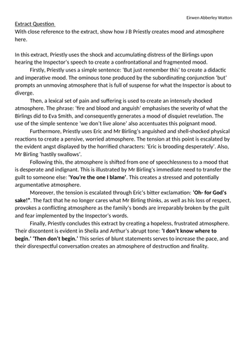 How does the writer use language to create a tense atmosphere picture