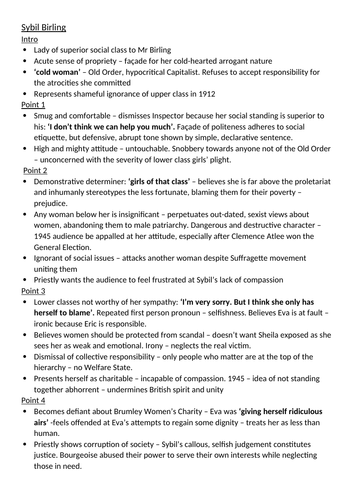 An inspector calls grade 9 essay image