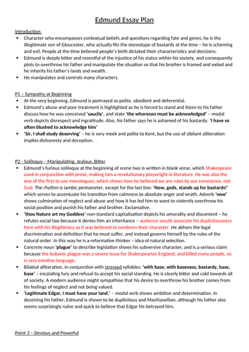 Essay topics king lear image