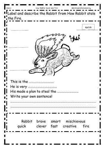 Rabbit sentence for class 3 image