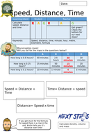 Speed worksheet | Teaching Resources