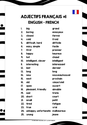 french-adjectives-list-freebie-1-teaching-resources