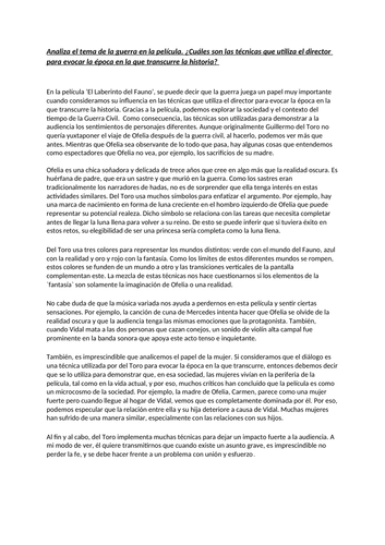 El Laberinto Del Fauno Script Spanish
